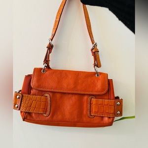 Women leather Franco Sarto shoulder/wrist bag